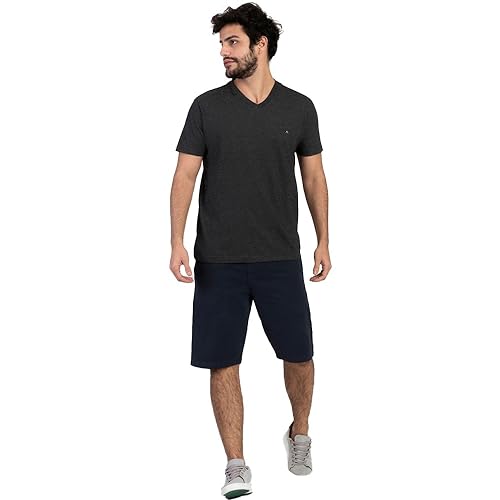 Camiseta Básica Gola V (Pa),Aramis,Masculino,Grafite Mescla,XXG