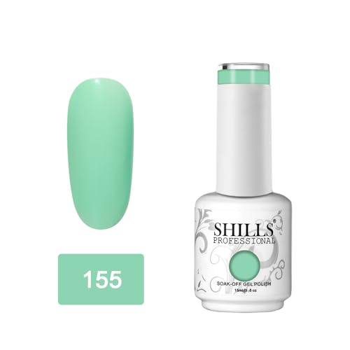 Image of SHILLS PROFESSIONAL Uv /Led Soak Off Glossy Finish Nail Polish Nail Art Nail Polish Color Shade 155, 15 Ml