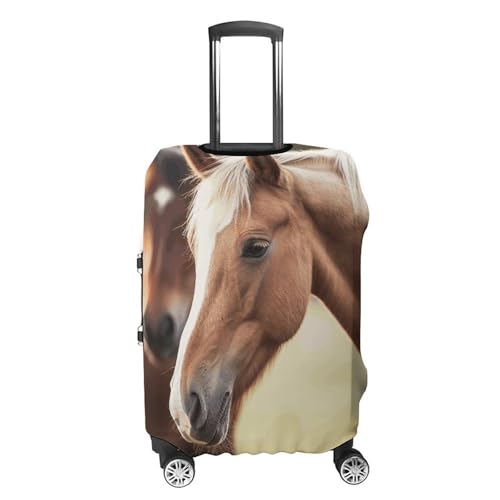 Carry on Luggage Cover Adorable Horse Suitcase Covers for Luggages Tsa Approved Travel Luggage Sleeve Protector Elastic Suitcase Protector Anti-Scratch Washable Fits 19-30 Inch Case -S4