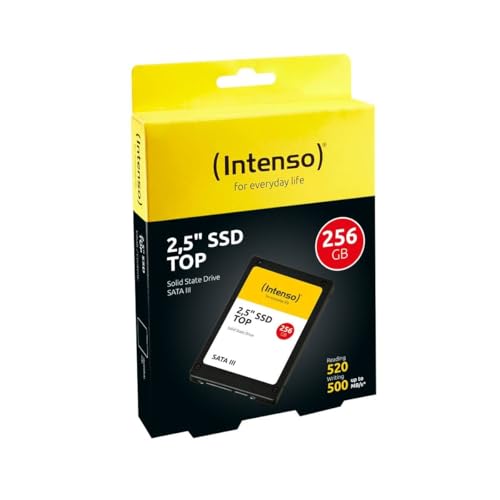 Intenso Interne 2,5″ SSD SATA III 256 GB mit 550 MB/s