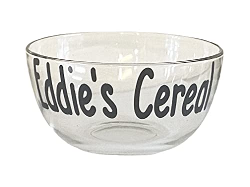 Cereal Bowl with Personalized Name, Ice Cream Dessert Dish for Dad, Kids, Grandpa Gift, Customized