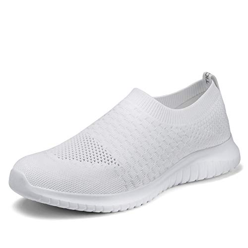 Image of TIOSEBON Men's Slip On Walking Shoes Arch Support Knit Mesh Lightweight Casual Comfortable Gym Workout Running Tennis Travel Standing Sneakers
