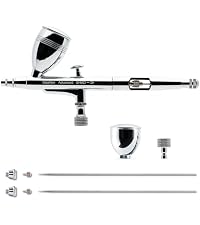 Gaahleri Airbrush Kit Gun Dual-Action Gravity 1/2&1/4 oz Fluid Cup