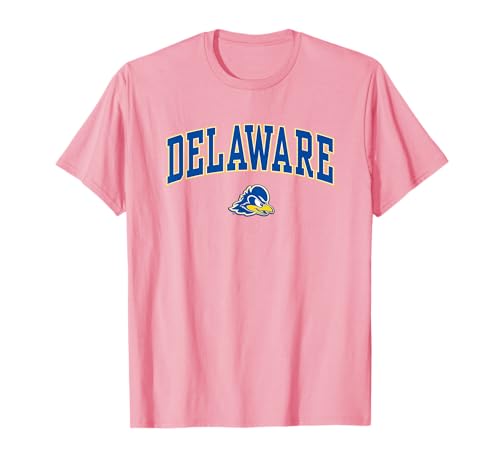 Delaware Fightin' Blue Hens Arch Over Pink T-Shirt