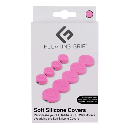 Soft Silicon Covers by FLOATING GRIP to cover FLOATING GRIP Wall Mounts - Pink (Electronic Games)