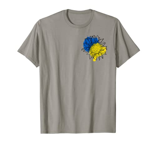 Yellow Blue Sunflower Free Ukraine Stand With Ukraine Camiseta