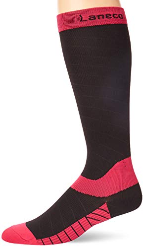 Laneco Compression Socks for Women & Men (2 Pairs), Graduated Compression Sock 20-30 mmHg for Nurses, Running, Maternity Pregnancy, Athletic Sports, Flight Travel, Shin Splints, Edema, Varicose Veins