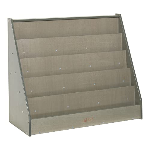 ECR4Kids Single-Sided Wooden Book Display, Montessori Furniture, Grey Wash by ECR4Kids - Used condition - US$86.89