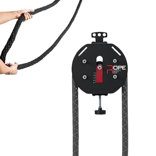 Endless Rope Trainer - Portable Cable Pulley Machine With 30kg Adjustable Resistance, Closed-Loop Nylon Rope, Home Gym Equipment For Arms, Back