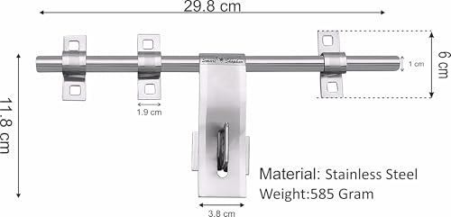 Image of Smart Shophar Stainless Steel Cube Aldrop 6 Inches Silver, Pack of 2 - Functional and Reliable Aldrop Set - Sleek Design, Quick and Simple Mounting, Secure Fastening