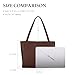befen Real Leather Dark Brown Tote Bag for Women Work, Women's Tote Bags Purses for Daily and Travel Coffee