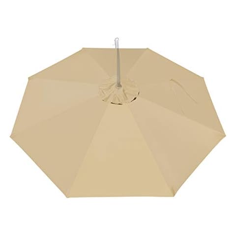 BenefitUSA Replacement Umbrella Canopy for 10ft 8 ribs (Canopy Only) (Beige) Cover