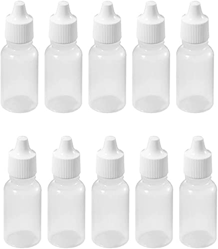 hunky dory 12pcs 10ml Plastic Transparent Bottles For Attar | Perfume | Essential oil | Eye Drop | Costemic Use (Pack of 12)-picture-27