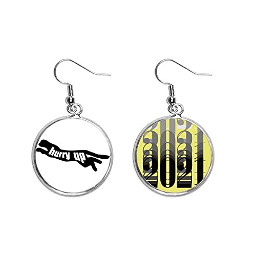 Svart djur panter kontur naturliga örhängen smycken mode 2021 nyår gåva