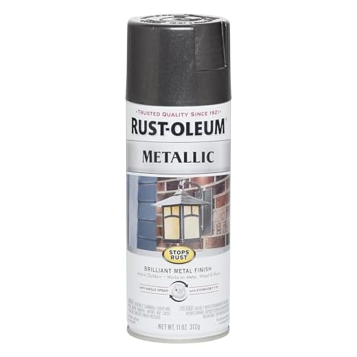 Rust-Oleum Stops Rust Metallic Spray Paint, Charcoal