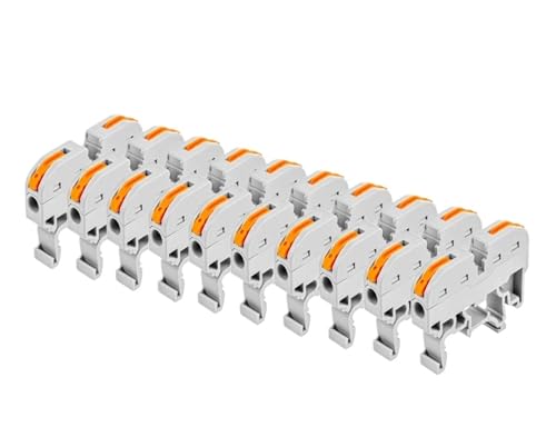 Connecteur de câble universel pour conducteurs de fil, bornier rail sans outil