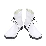 Yuancoser Kemono Friends ServalCat Cosplay Shoes Ankle Boots X002 (Female US 11.5/EU44) White