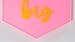 Dream Big Mini Hanging Felt Banner，- Baby Kids Girl Nursery Wall Decor, Kids Room Flag, Cute Decorative Banner, Charming Decoration For Small Spaces (pink)