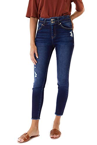 Kancan Women's High Rise Ankle Skinny Jeans - KC73172