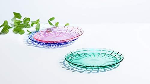 SCANDINOVIA - 20 cm Unbreakable Premium Salad or Bread Dish Plates - Set of 6 - Tritan Plastic - Perfect for Gifts - BPA Free - Dishwasher Safe