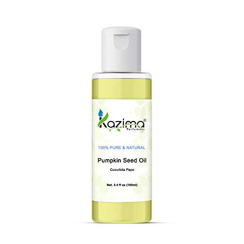 Image of KAZIMA Pumpkin Seed Cold Pressed Carrier Oil - 100% Pure Natural & Undiluted For Skin care & Hair care (100ML)