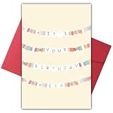 Bewoow Funny Birthday Card for Woman Man, Birthday Gift for Singer's Fans, It's Your Birthday Era Card, Happy Birthday Card