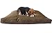 Dogbed4less Jumbo Extra Large Brown Microsuede External Cover and Waterproof Internal Case for Pet Dog Bed 55