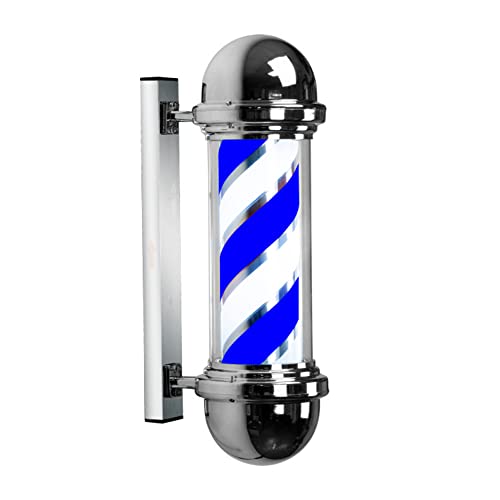FKHFTI Lámpara de araña moderna de 19.6 pulgadas, barra de peluquería, letrero abierto, luz giratoria IP54 impermeable, para peluquerías, salones de belleza, C