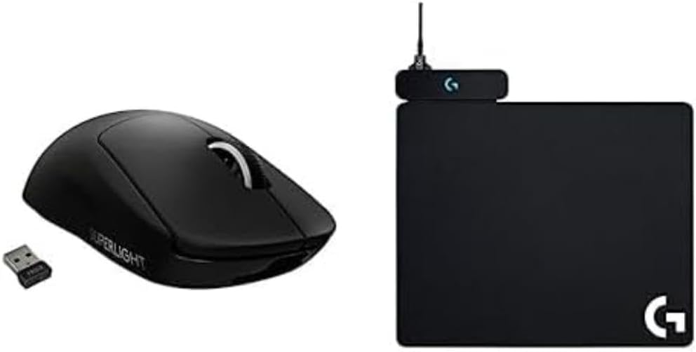 Logitech G PRO X SUPERLIGHT Wireless Gaming Mouse + Logitech G POWERPLAY Wireless Charging Mouse Pad