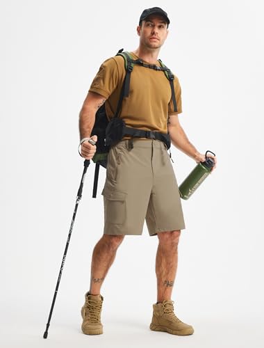 Image of Libin Men's Hiking Cargo Shorts with Pockets Work Shorts