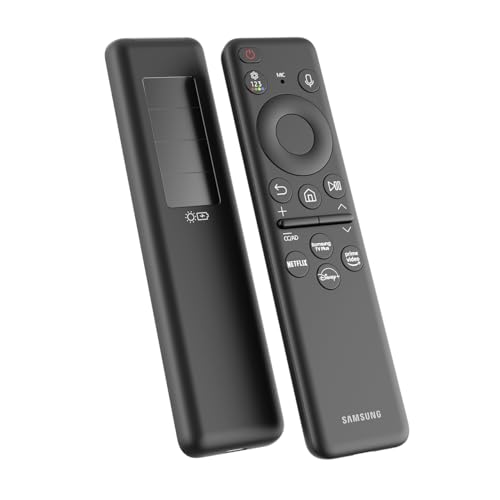 Smastronics - Samsung TV Remote Cover Case - Silicone Protective Case with Remote Loop - BN59-01432A (Black - Solar Cell) 8 31apo+TFD9L