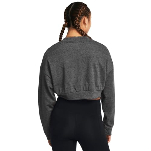 Under Armour Women's Rival Terry Oversized Cropped Crew Neck Sweatshirt2