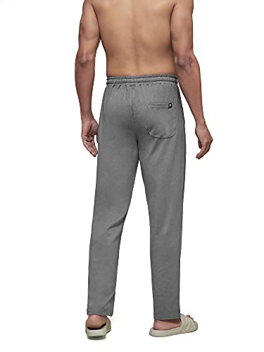 Image of XYXX Athleisure Men's Cotton Modal Track Pant | Antimicrobial Peach Finish | Solid Ace Regular Fit Casual Lounge Pant with Zipper Pocket