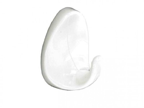 Securit Ganchos ovalados S/Adh Wht Med S6355