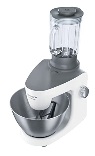 Kenwood-KHH326-Robot-de-Cocina-Multifuncion-1000W-43L-Mezcla-Bate-Amasa-Batidora-de-Vaso-15L-Procesador-Alimentos-14L-3-Discos-Exprimidor-Picadora-Licuadora-PlataBlanco
