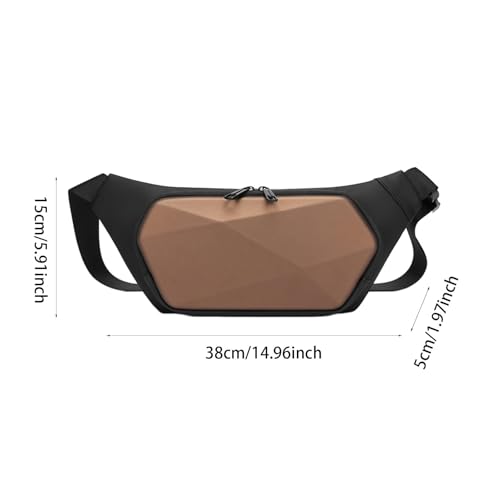 Vaveren Bolsa tipo bandoleira, bolsa de cinto resistente a rasgos com alça ajustável, bolsa de cintu