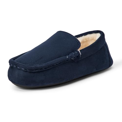 Amazon Essentials Jungen Mokassin Hausschuhe, Marineblau, 1 kleines Kind