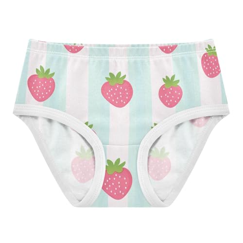 GuoChe Underwear Soft and Breathable Panties Organic Underpants for Girls in Sizes 2T,3T, 4T, 5T, 6Y and 8Y