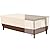 Tuyeho Patio Furniture Cover 74 x 48 x 28 inch, Durable Heavy Duty Oxford Fabric Outdoor Rectangular Table Cover , Waterproof & Weather Resistant for Your Coffee Table and Chairs (Beige & Brown)