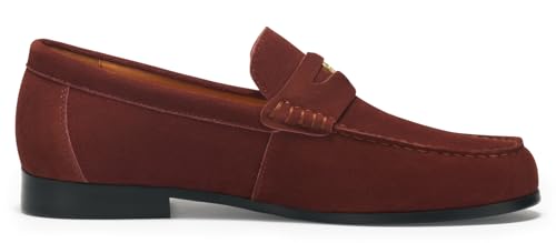 Image of Journey West Mens Genuine Leather Dress Shoes Slip on Penny Loafers for Men