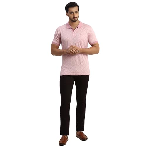 Image of Parx Men's Cotton Blend Solid Pattern Low Rise Tapered Fit Flat Front Casual Trouser