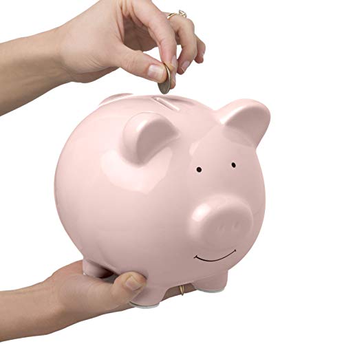 Light Pink Ceramic Piggy Bank - Image 3