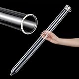 Chunful Glass Extractor Extraction Filter Tube 30' Long 50mm Diameter Thick and Sturdy Extraction Filter Tubes with Stainless Steel Clamp