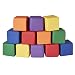 ECR4Kids SoftZone Patchwork Toddler Block Playset, Gentle Foam Blocks for Safe Active Play and Building, Built to Last, Certified and Safe, 12-Piece Set, Primary