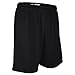 Youth Boy's and Girl's 7" Light Weight, Athletic Cross Training Short-Basketball, Football, Running, Soccer, Tennis, and Other High Performance Sports-Colors Black, Red, Royal Blue, and Navy-Sizes YS, YM, YL (Youth Medium, Black)