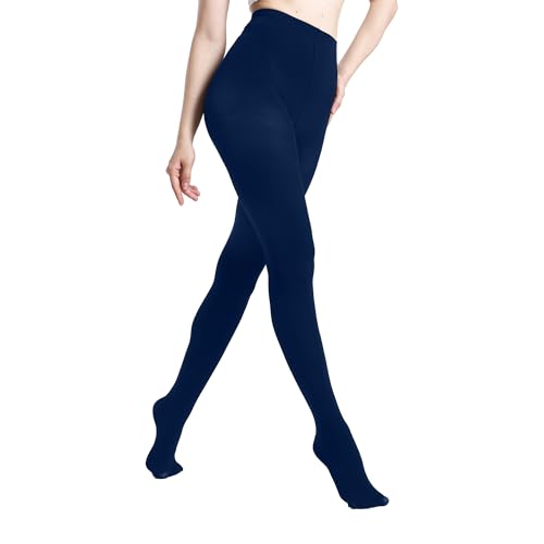 Image of MATHACINO Women's 80D Solid Color Soft Semi Opaque Pantyhose Colored Tights High Waist Womens Tights