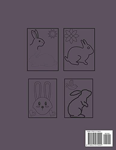 Rabbit Coloring Book: Rabbit Gifts For Kids - Rabbit Gifts For Rabbit Lovers -