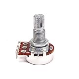 A20K Mini Split Rändelwelle GP201 Linear Taper Potentiometer Straight Pot für Stratocaster- und Telecaster-Gitarrenbassparts