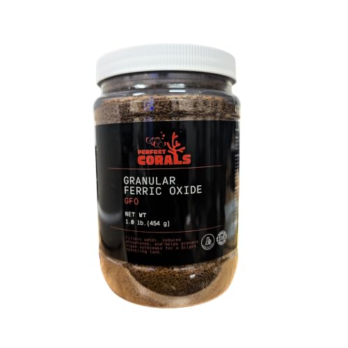 Granular Ferric Oxide (GFO) Bayoxide E33-1.0 lb - 454 g - Saltwater & Freshwater Aquarium Filtration Media for Phosphate Removal