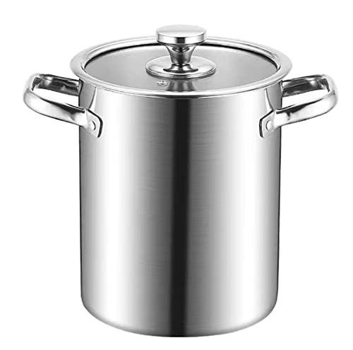 パスタ鍋 揚げ鍋 深型4.5L 3層ステンレス構造 鍋蓋付 IH対応 ステンレス野菜茹で・パスタメジャー付 パスタポット (A-裸項)